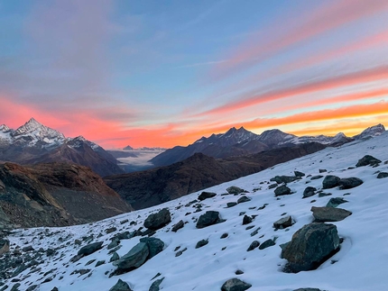 Breithorn Centrale, François Cazzanelli, Jerome Perruquet, Stefano Stradelli - Apertura di 'Essere o non Essere' sulla nord di Breithorn Centrale (François Cazzanelli, Jerome Perruquet, Stefano Stradelli 13/19/2022)