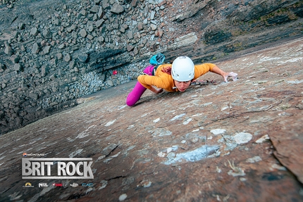 Brit Rock Film Tour 2022 - Anna Hazelnutt climbing Walk of Life at Dyers Lookout in Devon, Queen Lines, Brit Rock Film Tour 2022