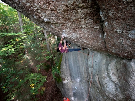 Buster Martin, Action Directe, Frankenjura - Buster Martin su Action Directe (9a) in Frankenjura