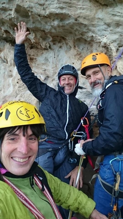 Monte Monaco, Sicilia, Trio pastorale, Anna Torretta, Daniele Arena, Peppino Gallo - Trio pastorale al Pizzo Monaco a San Vito Lo Capo, Sicilia (Anna Torretta, Daniele Arena, Peppino Gallo 2017)