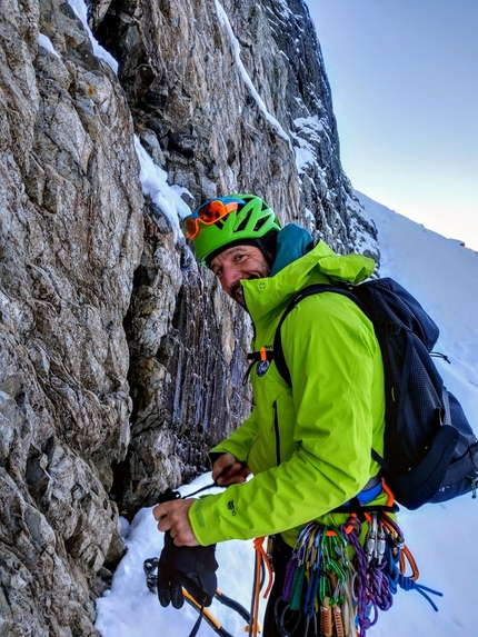 Pizzo Trona, Val Gerola, Cristian Candiotto, Simone Limonta - L'apertura di Dreamer al Pizzo Trona in Valle di Trona (Val Gerola, Orobie Valtellinesi), da parte di Cristian Candiotto e Simone Limonta il 17/11/2022