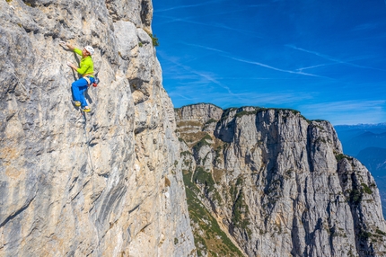 Il Re del Brenta, Paganella, Luca Giupponi, Rolando Larcher - Luca Giupponi durante l'apertura di Il Re del Brenta in Paganella (2022)