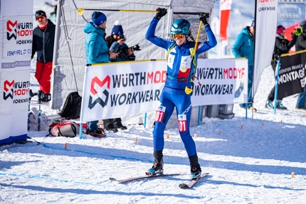 Emily Harrop and Arno Lietha win Ski Mountaineering World Cup debut