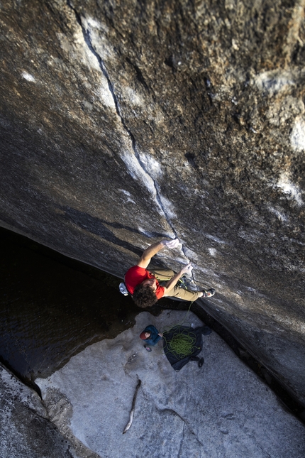 Jacopo Larcher, Meltdown, Yosemite - Jacopo Larcher repeating 'Meltdown' in Yosemite