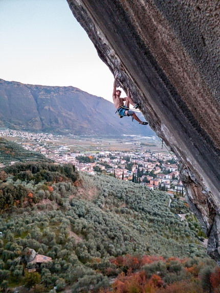 Giovanni Placci claims Trofeo dell'Adriatico (9a+) at Arco, Italy