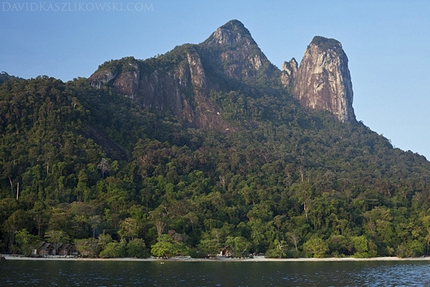 Polish Princess, Malysia - Bukit Nanek Simukut, also known as Dragon’s Horns or Twin Peaks, on Tioman Island, Malaysia