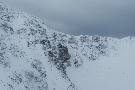 Cul Mor, Scotland, Greg Boswell, Guy Robertson - Making the first ascent of Vortex at Cul Mor in Scotland (Greg Boswell, Guy Robertson 18/12/2022)