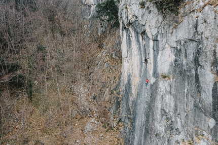 Andrea Gelfi, Monte Altissimo, Alpi Apuane, Lo Smanacchino - Andrea Gelfi libera Lo Smanacchino, Monte Altissimo, Alpi Apuane