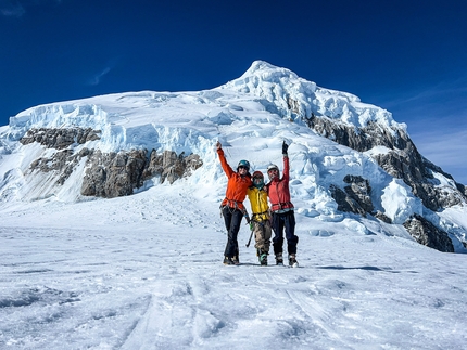 New route on Cerro Arenales, Patagonia, climbed by Rebeca Cáceres, Nadine Lehner, Isidora Llarena