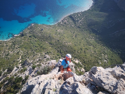 Big new climb up Punta Giradili in Sardinia