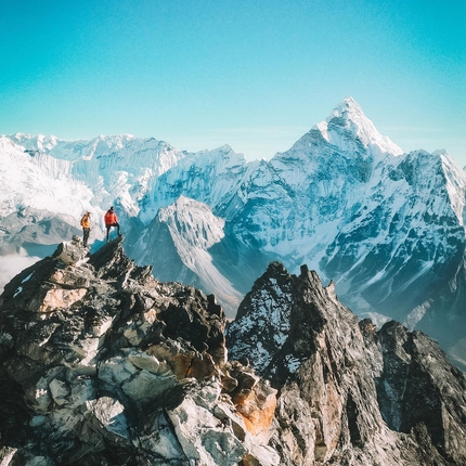 Dhaulagiri, Hervé Barmasse, David Göttler - Hervé Barmasse e David Göttler al Dhaulagiri in inverno, gennaio 2023