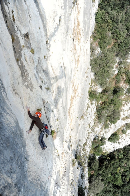 Testa o Croce, Monte Cimo - Val d'Adige - Nicola Tondini on pitch 4 of Testa o Croce (8b max, 7c obl.), Monte Cimo - Val d'Adige