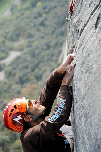 Testa o Croce, Monte Cimo - Val d'Adige - Nicola Tondini on pitch 4 of Testa o Croce (8b max, 7c obl.), Monte Cimo - Val d'Adige