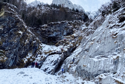 Guide Alpine Lombardia - Le prove attitudinali del corso di formazione per Aspirante Guida di 1° livello del Collegio Guide alpine Lombardia (9-13/01/2023).
