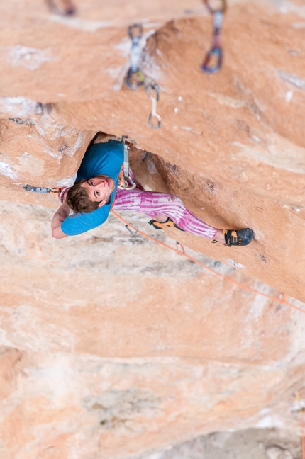 Seb Berthe, Siurana - Sébastien Berthe attempting La Reina Mora, the 'kingline of El Pati' and direct variation of La Rambla, 2017