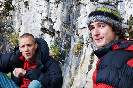 Adam Ondra - Steve McClure & Adam Ondra at Malham Cove, England