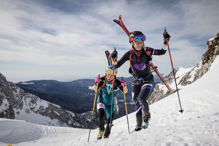Transcavallo 2023 - Elena Nicolini - Martina Valmassoi vincono la 40° edizione della gara di scialpinismo Transcavallo 2023