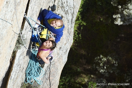 Delicatessen, Corsica - Cédric Lachat e Nina Caprez su Délicatessen, Punta d’u Corbu a Col de la Bavella, Corsica