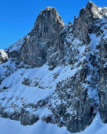 Grand Pic de Belledonne, Thibault Sibille completes first winter solo of Voie Rébuffat