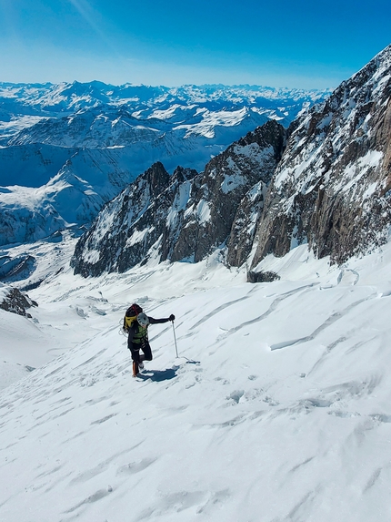 Pilone Centrale del Frêney, Monte Bianco, Richard Tiraboschi, Giuseppe Vidoni - Pilone Centrale del Frêney, Monte Bianco (Richard Tiraboschi, Giuseppe Vidoni 12-14/02/2023)