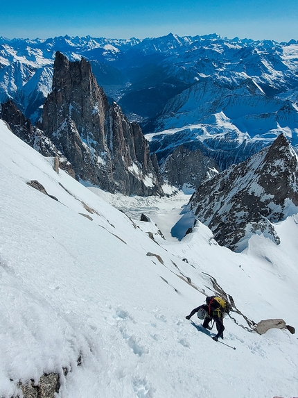 Pilone Centrale del Frêney, Monte Bianco, Richard Tiraboschi, Giuseppe Vidoni - Pilone Centrale del Frêney, Monte Bianco (Richard Tiraboschi, Giuseppe Vidoni 12-14/02/2023)