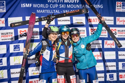 Val Martello, Coppa del Mondo di Scialpinismo 2023 - 2. Lena Bonnel 1. Emily Harrop 3. Celia Perillat-Pessey, Coppa del Mondo di Scialpinismo 2023: Sprint in Val Martello