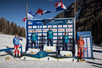 Val Martello, Coppa del Mondo di Scialpinismo 2023 - 2. Lena Bonnel 1. Emily Harrop 3. Celia Perillat-Pessey, Coppa del Mondo di Scialpinismo 2023: Sprint in Val Martello