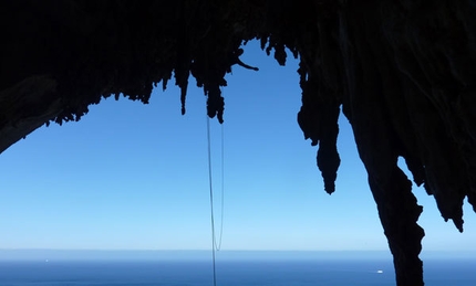 La Banda del Buco, new route on Monte Pellegrino, Sicily