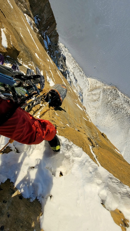 Greenland, Oqatssut Wall, Paweł Hałdaś, Marcin Tomaszewski - First ascent of FRAM, Oqatssut Wall, Greenland (Paweł Hałdaś, Marcin Tomaszewski 10-24/02/2023)