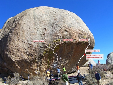 Kevin Jorgeson - The line of the new project on the Grandpa Peabody, Buttermilks, Bishop, USA