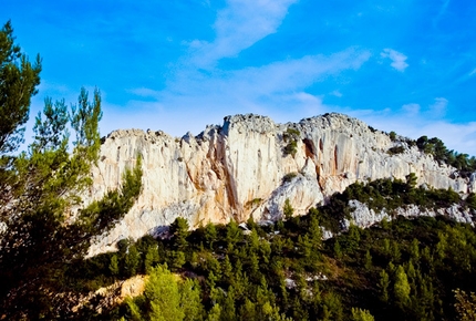 Cimaï - The historic crag Cimaï close to Toulon, south of France.