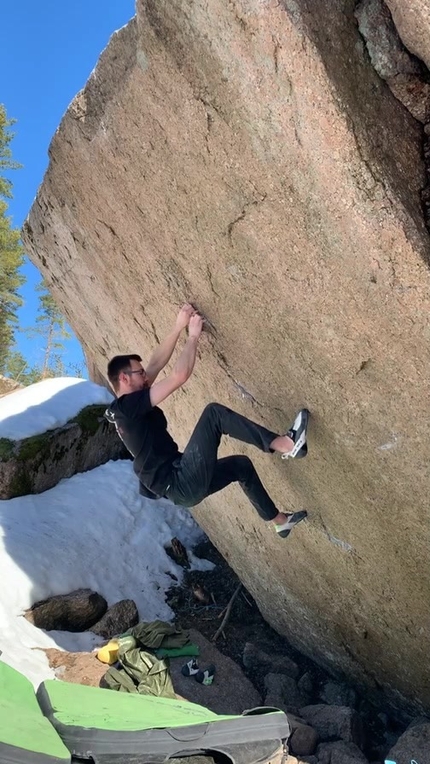 Will Bosi, Burden of Dreams - Will Bosi attempting Burden of Dreams (9A) in Finland on Thursday 16 March 2023