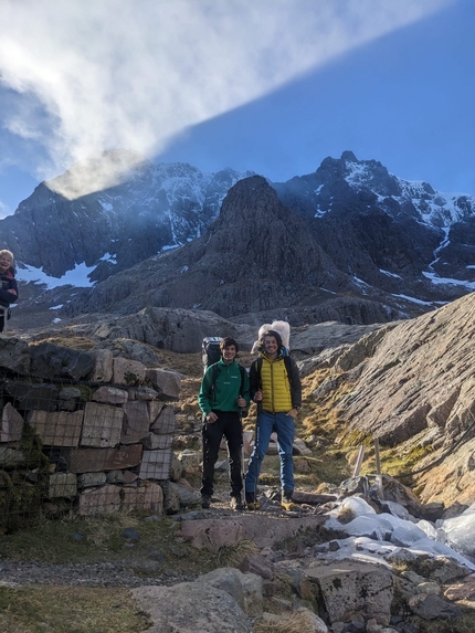 Ben Nevis, Scozia, Dario Eynard, Fabio Olivari - Fabio Olivari e Dario Eynard durante il Scottish Winter Climbing Meet 2023