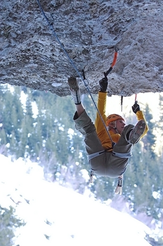 Dryland, Innsbruck, Austria - Albert Leichtfried climbing Game Over, Dryland, Innsbruck, Austria