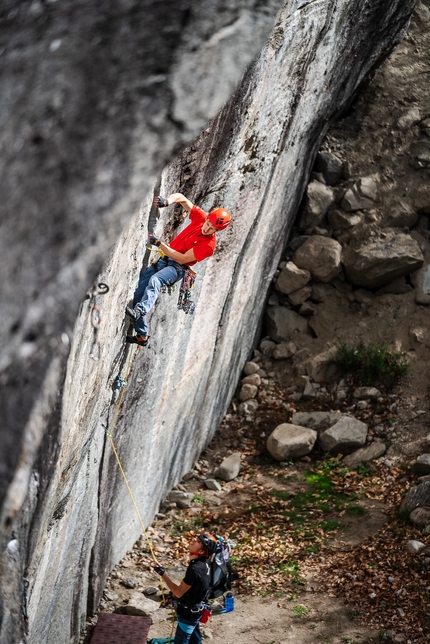 CAI Eagle Team, Club Alpino Italiano - Leonardo Meggiolaro durante le selezioni del CAI Eagle Team ad inizio aprile 2023 in Valle Ossola