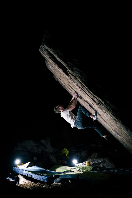 William Bosi, Burden of Dreams, Finland - Will Bosi climbing Burden of Dreams (9A) in Finland