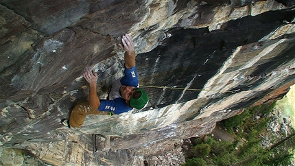 Sonnie Trotter finds The Path 5.14 R at Lake Louise, Alberta, Canada