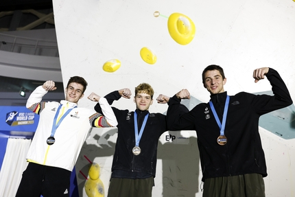 Coppa del Mondo Boulder 2023 Hachioji Giappone - Hannes Van Duysen, Mejdi Schalck, Paul Jenft, Coppa del Mondo Boulder 2023 Hachioji Giappone