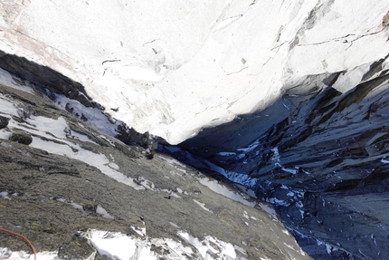 Aiguille du Blaitiere, Tom Livingstone, Rob Smith - Aiguille du Blaitiere NW Face (Tom Livingstone, Rob Smith 27-29/01/2023)