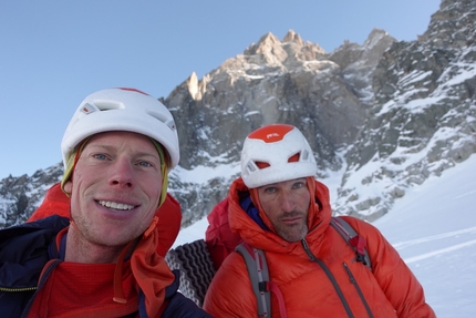 Aiguille du Blaitiere, Tom Livingstone, Rob Smith - Aiguille du Blaitiere parete nordovest (Tom Livingstone, Rob Smith 27-29/01/2023)