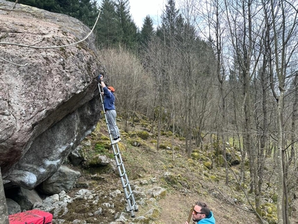 Melloblocco 2023, Val di Mello, Val Masino - Preparativi per il Melloblocco 2023