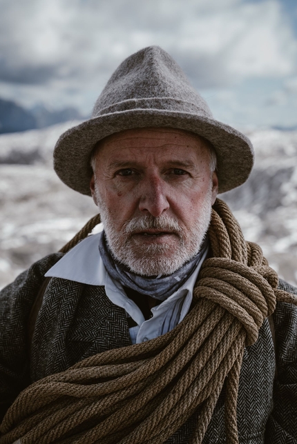 Peter Moser, Pale di San Martino, Dolomiti - Mariano Lott nel film Pionieri