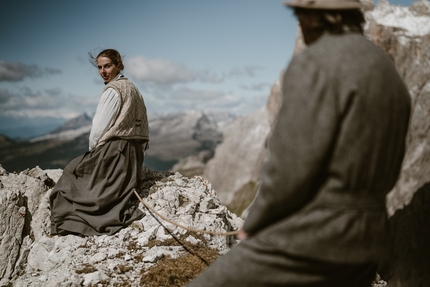 Peter Moser, Pale di San Martino, Dolomiti - Petra Lott nel film Pionieri