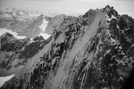 Citadel NW Face climbed in Kichatna Spires of Alaska by Joseph Hobby, Zach Lovell