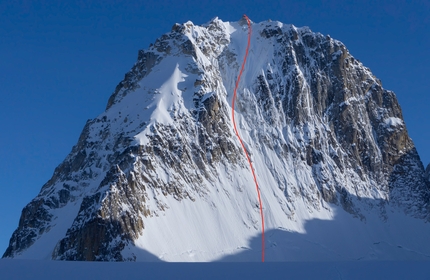 Citadel, Kichatna Spires, Alaska, Joseph Hobby, Zach Lovell - Borealis Face, Citadel NW Face, Kichatna Spires, Alaska (Joseph Hobby, Zach Lovell 19/04/2023)