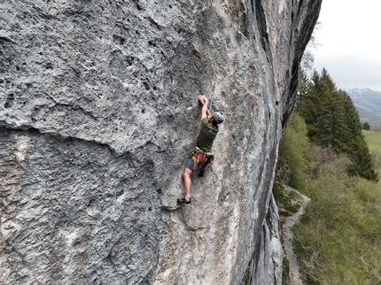 Climb and Clean, Matteo Della Bordella, Massimo Faletti - Matteo Della Bordella in arrampicata alla falesia Falesia di Paline El Belem