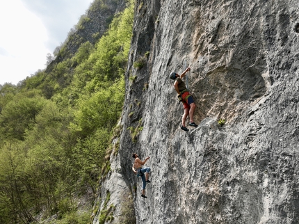 Climb and Clean, Matteo Della Bordella, Massimo Faletti - Climb & Clean 2023 presso la falesia del Belem a Paline