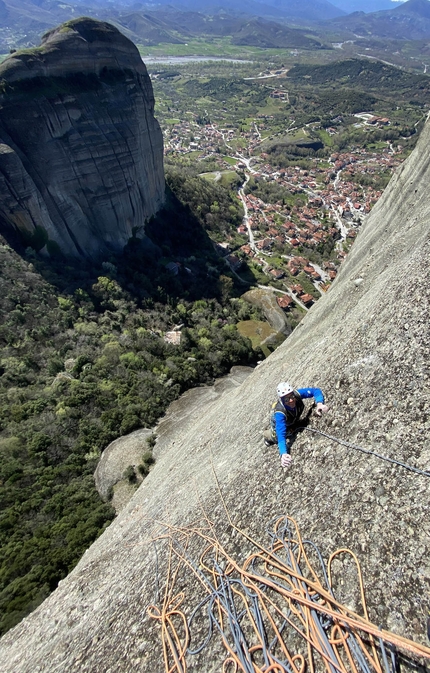 Meteora, Greece, Luca Giupponi, Rolando Larcher, Maurizio Oviglia - The first ascent of Pythagoras at Meteora in Greece (Luca Giupponi, Rolando Larcher, Maurizio Oviglia 03/2023)