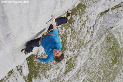 Nina Caprez - Nina Caprez and the first female ascent of Silbergeier, Rätikon, Switzerland