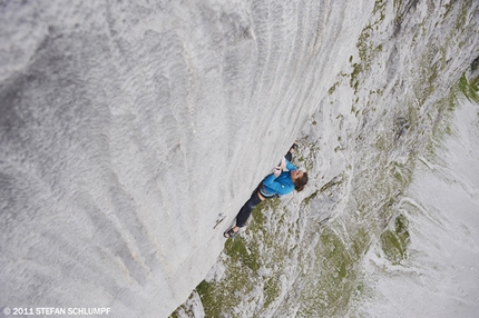 Nina Caprez - Nina Caprez and the first female ascent of Silbergeier, Rätikon, Switzerland